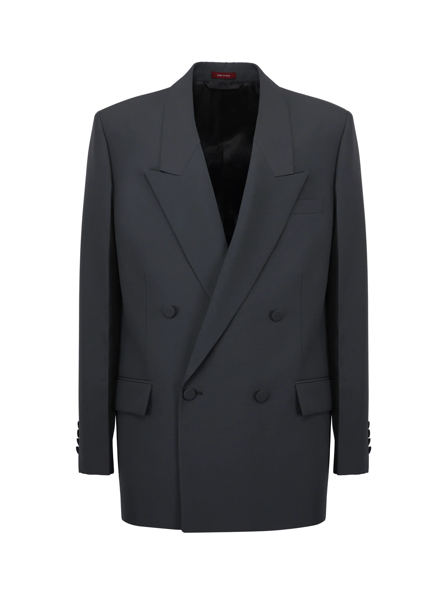 Giacca doppiopetto in panama tecnico - Image 4